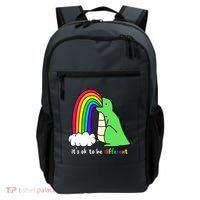 It's Ok To Be Different Autism Awareness Dinosaur Backpack thumb 0