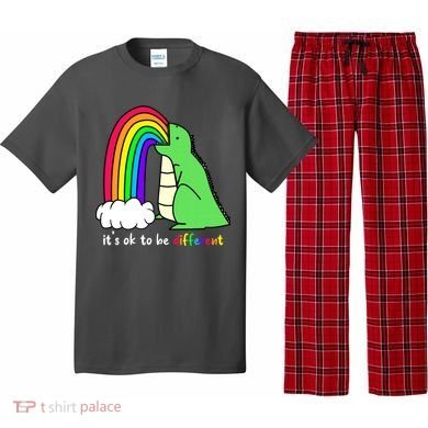 It's Ok To Be Different Autism Awareness Dinosaur Pajama Set