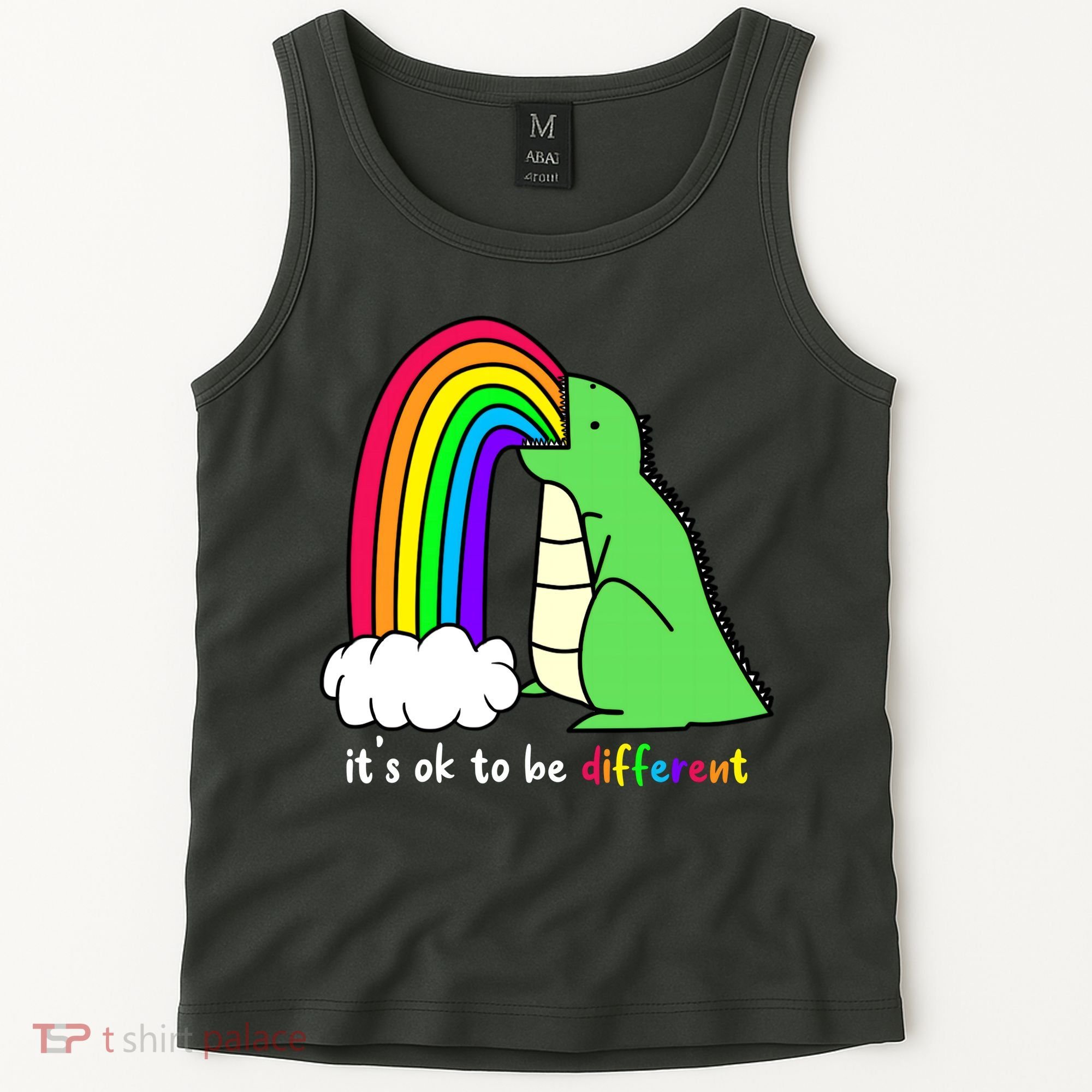 It's Ok To Be Different Autism Awareness Dinosaur Tank Top