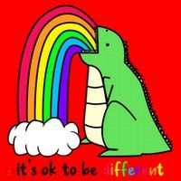 It's Ok To Be Different Autism Awareness Dinosaur Santa Hat thumb 1