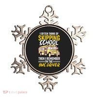 I Often Think Of Skipping School Funny Bus Driver School Bus Ornament thumb 0