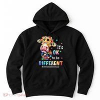 It's Ok To Be Different Heifer Cow Autism Awareness Hoodie thumb 0