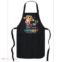 It's Ok To Be Different Heifer Cow Autism Awareness Apron thumb 0