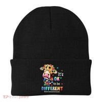 It's Ok To Be Different Heifer Cow Autism Awareness Beanie thumb 0
