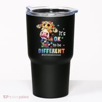 It's Ok To Be Different Heifer Cow Autism Awareness Tumbler thumb 0