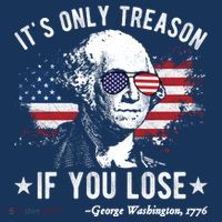 It's Only Treason If You Lose Funny George Washington 4th Of July Women's Tank Top thumb 5