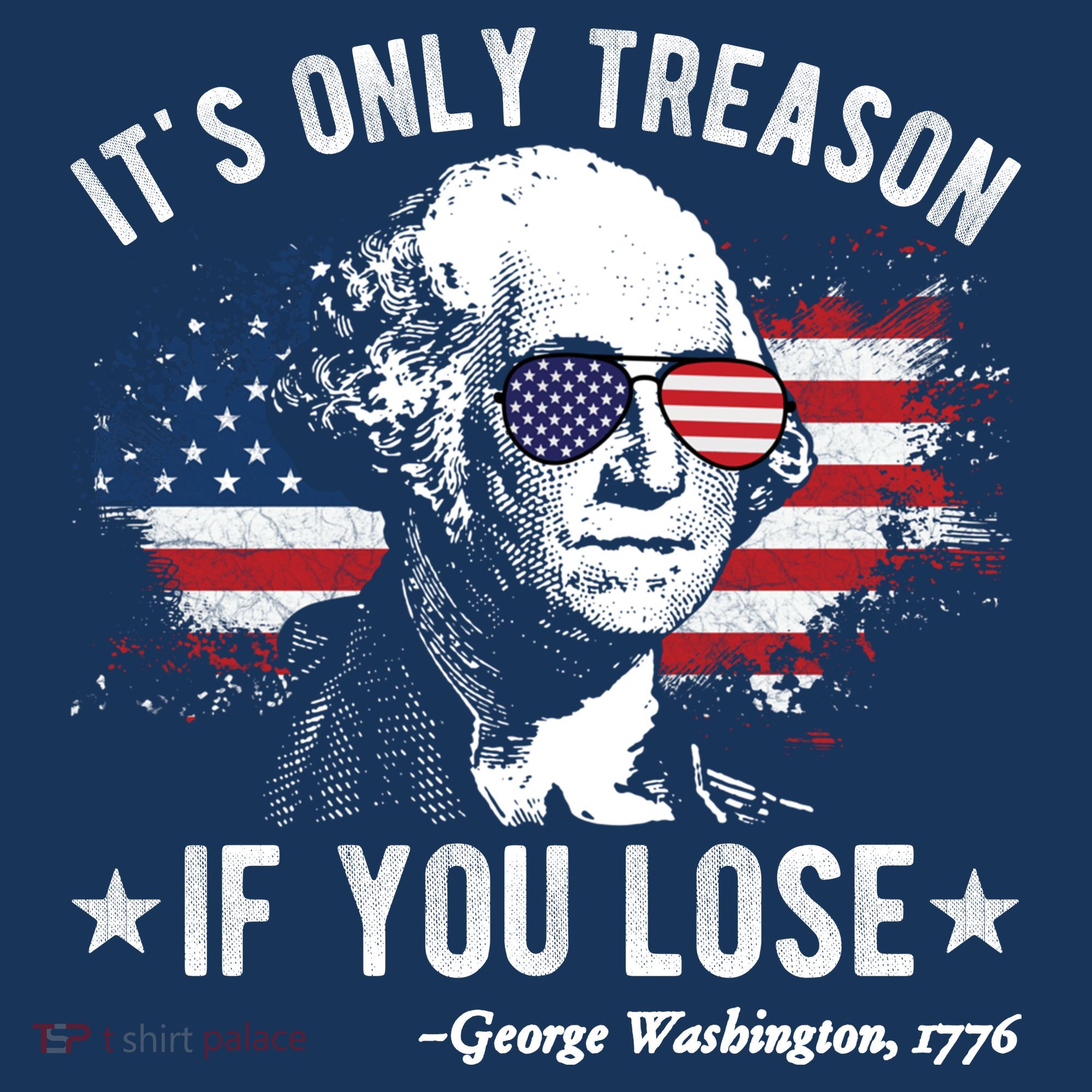 It's Only Treason If You Lose Funny George Washington 4th Of July Women's Tank Top