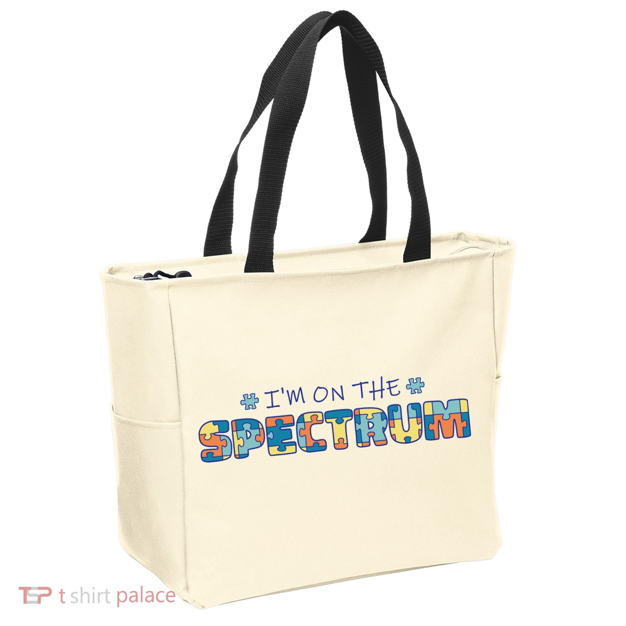 I'm On The Spectrum Autism Awareness Tote Bag