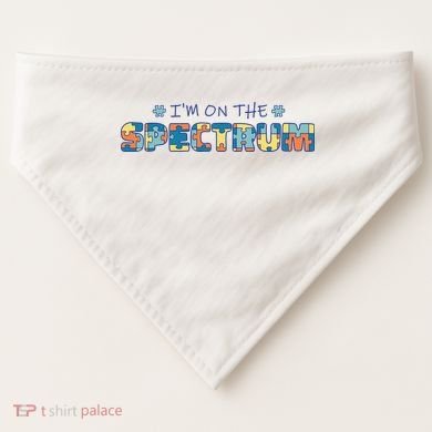 I'm On The Spectrum Autism Awareness USA-Made Doggie Bandana