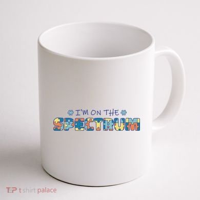 I'm On The Spectrum Autism Awareness Coffee Mug back