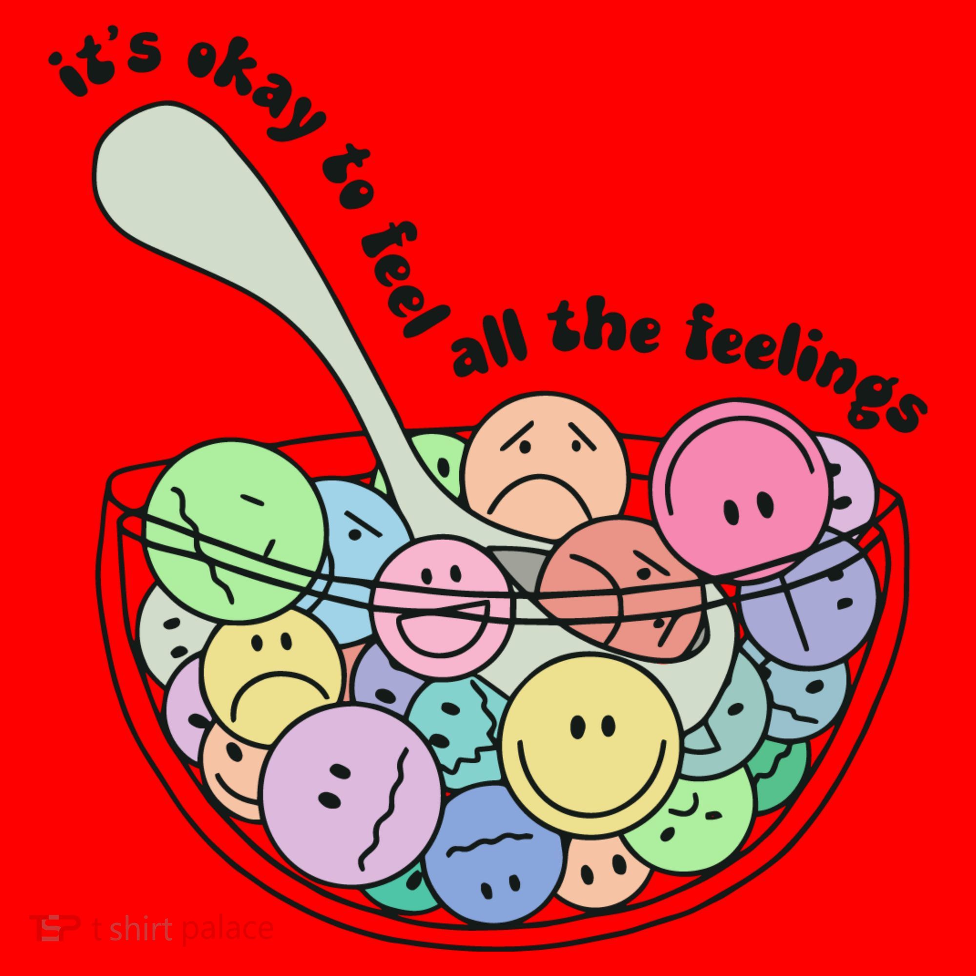 Its Okay To Feel All The Feelings Santa Hat