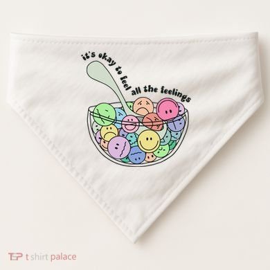 Its Okay To Feel All The Feelings USA-Made Doggie Bandana
