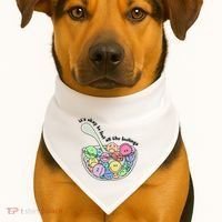 Its Okay To Feel All The Feelings USA-Made Doggie Bandana thumb 1