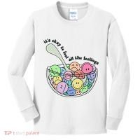 Its Okay To Feel All The Feelings Kids Long Sleeve Shirt thumb 0