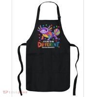 It's OK To Be Different Autism Awareness Axolotl Lovers Apron thumb 0