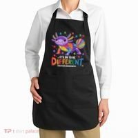 It's OK To Be Different Autism Awareness Axolotl Lovers Apron thumb 2