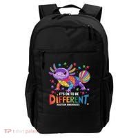 It's OK To Be Different Autism Awareness Axolotl Lovers Backpack thumb 0