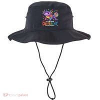 It's OK To Be Different Autism Awareness Axolotl Lovers Bucket Hat thumb 0