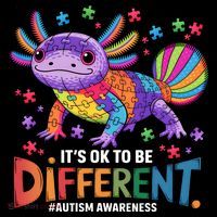 It's OK To Be Different Autism Awareness Axolotl Lovers Coffee Mug thumb 5