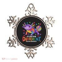 It's OK To Be Different Autism Awareness Axolotl Lovers Ornament thumb 0