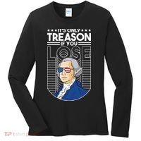 It's Only Treason if You Lose George Washington Women's Long Sleeve Shirt thumb 0