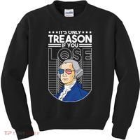 It's Only Treason if You Lose George Washington Kids Sweatshirt thumb 0