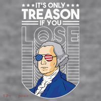 It's Only Treason if You Lose George Washington Women's Racerback Cropped Tank thumb 2