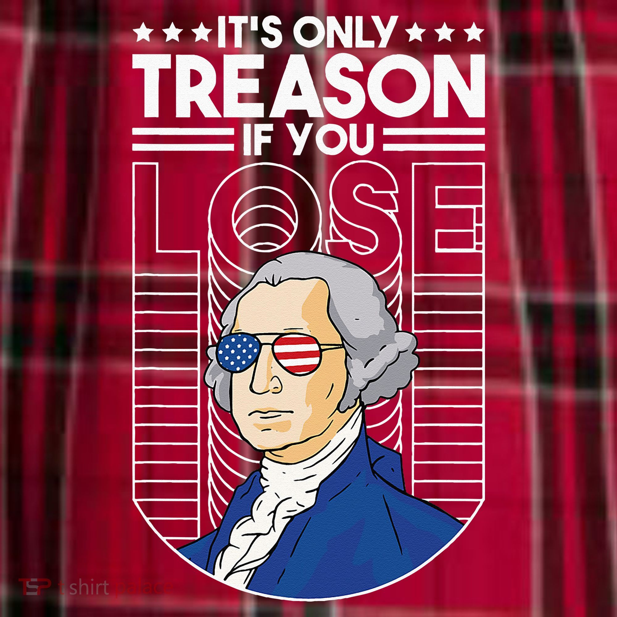 It's Only Treason if You Lose George Washington Men's Flannel Plaid Pajama Pants