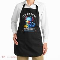 It's Ok To Be Different Autism Awareness Cute Axolotl Animal  Apron thumb 2