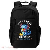 It's Ok To Be Different Autism Awareness Cute Axolotl Animal  Backpack thumb 0