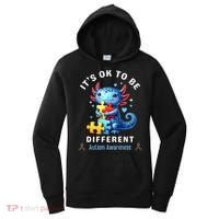 It's Ok To Be Different Autism Awareness Cute Axolotl Animal  Women's Hoodie thumb 0