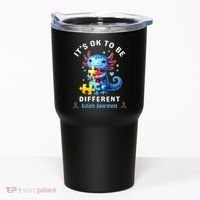 It's Ok To Be Different Autism Awareness Cute Axolotl Animal  Tumbler thumb 0