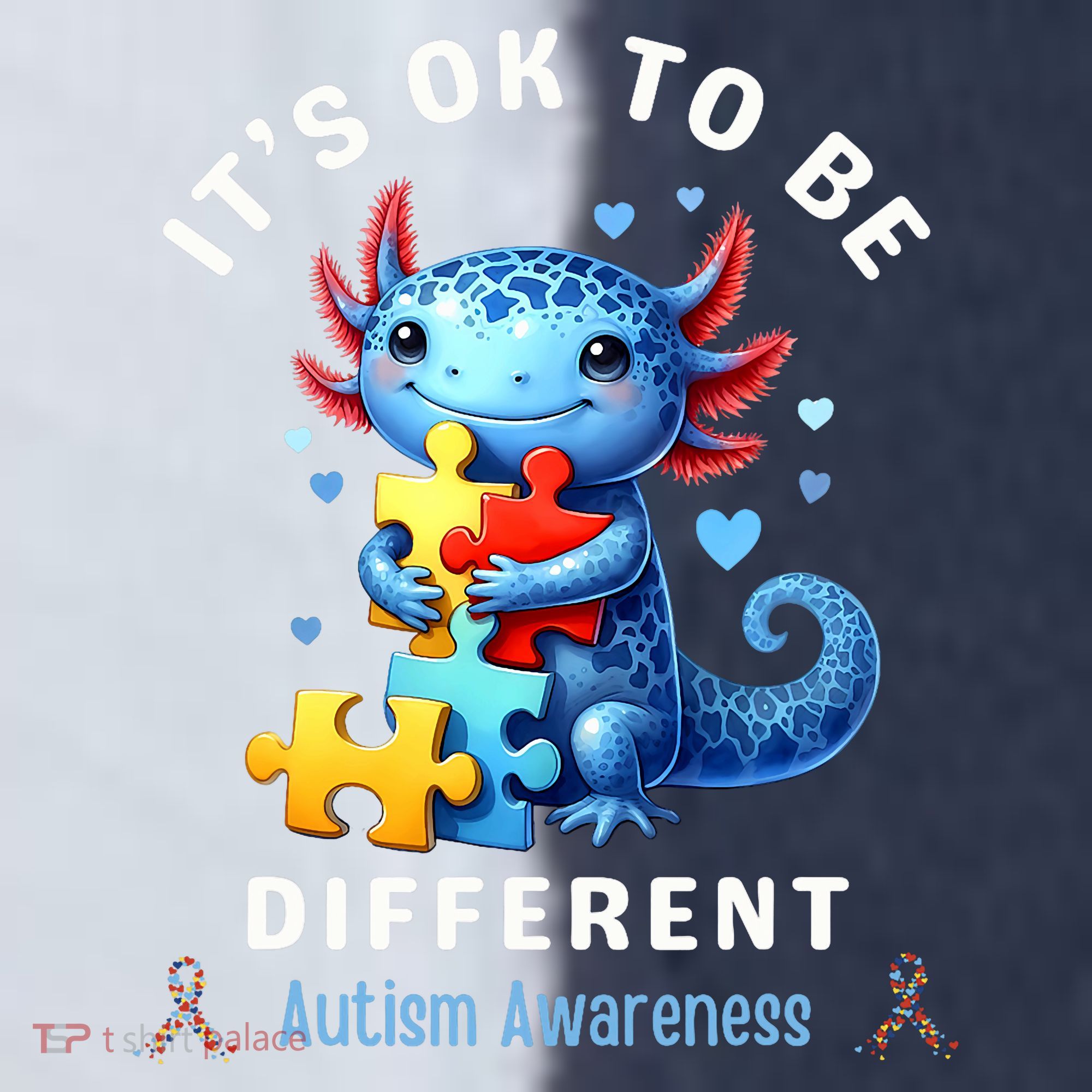 It's Ok To Be Different Autism Awareness Cute Axolotl Animal  Sport-Tek Competitor United Soccer Jersey