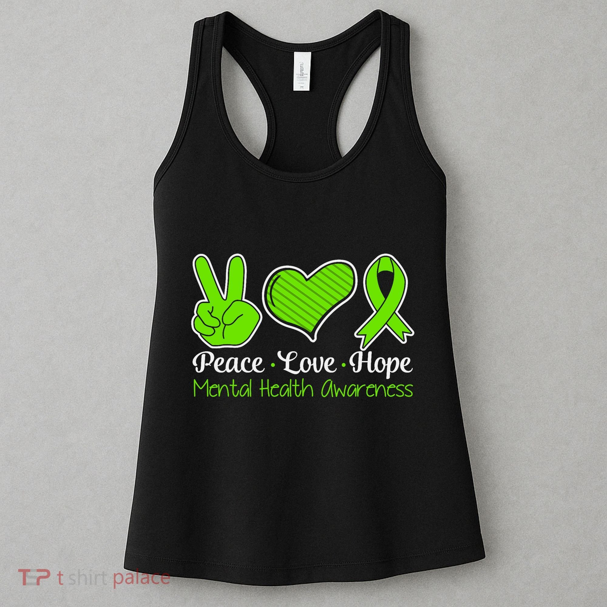 Its Okay To Not Be Okay Mental Health Awareness Ribbon Women's Tank Top