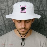 It's Okay To Be Weird Jimothy The Raccoon Meme Bucket Hat thumb 2