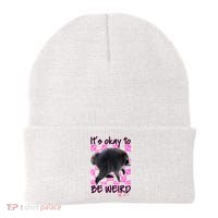It's Okay To Be Weird Jimothy The Raccoon Meme Beanie thumb 0