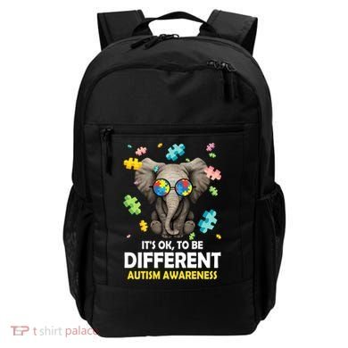 It's Ok To Be Different Elephant Autism Awareness Puzzle Meaningful Gift Backpack