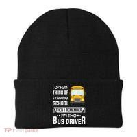I Often Think Of Skipping School Funny Bus Driver Funny Gift Beanie thumb 0