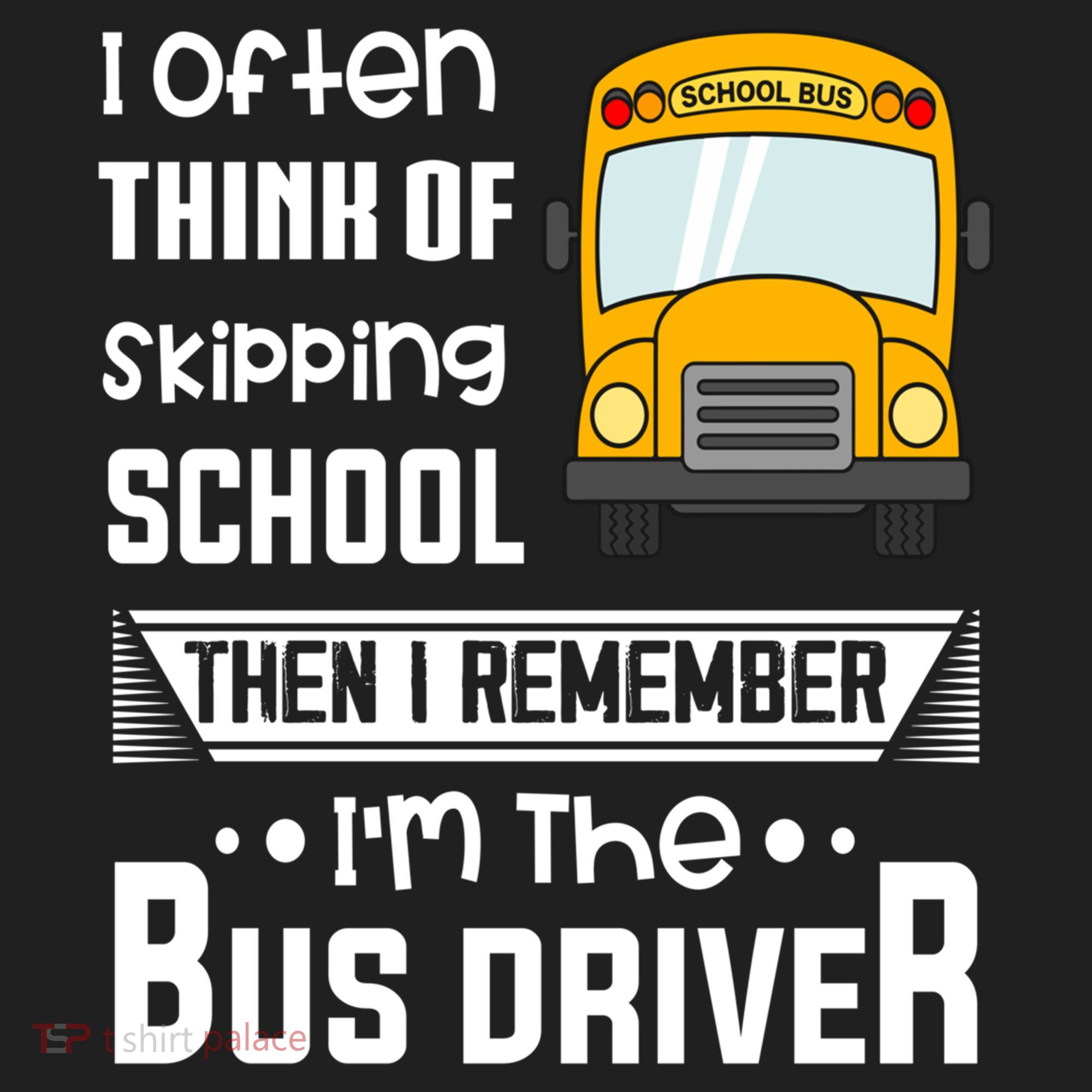 I Often Think Of Skipping School Funny Bus Driver Funny Gift Beanie