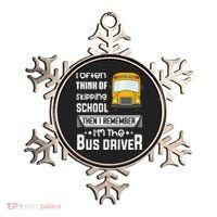 I Often Think Of Skipping School Funny Bus Driver Funny Gift Ornament thumb 0