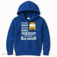 I Often Think Of Skipping School Funny Bus Driver Funny Gift Kids Hoodie thumb 0