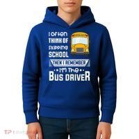 I Often Think Of Skipping School Funny Bus Driver Funny Gift Kids Hoodie thumb 4