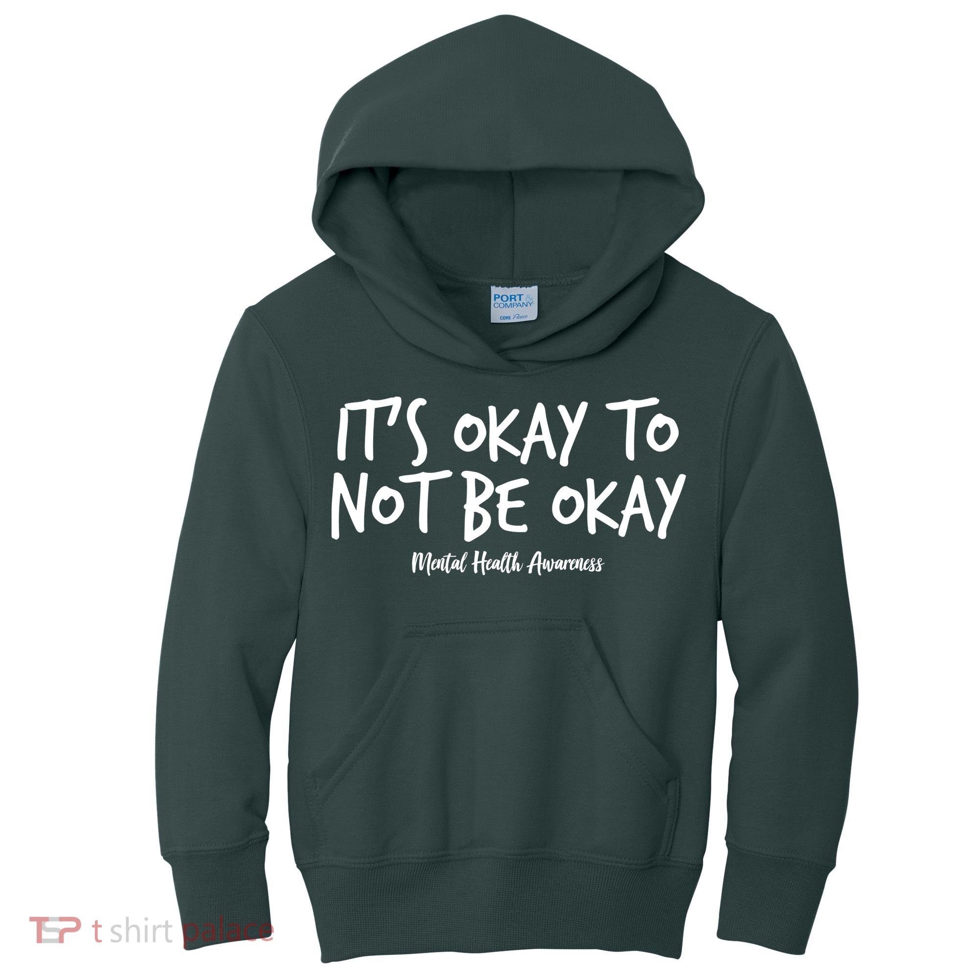 It's Okay To Not Be Okay Mental Health Awareness Kids Hoodie