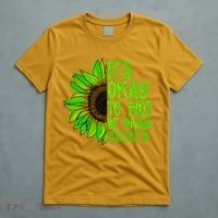 It's Okay To Not Be Okay Mental Health Awareness Green Sunflower T-Shirt thumb 5