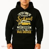 I Often Think Of Skipping School - School Bus Driver Hoodie thumb 2