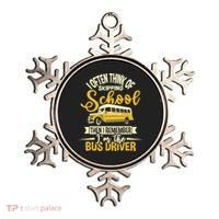I Often Think Of Skipping School - School Bus Driver Ornament thumb 0