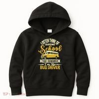 I Often Think Of Skipping School - School Bus Driver Kids Hoodie thumb 0