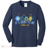It's Ok To Be A Little Extra World Down Syndrome Kids Long Sleeve Shirt thumb 0