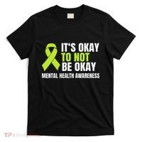 ItS Okay To Not Be Okay Mental Health Ribbon T-Shirt thumb 0