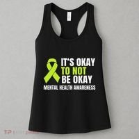 ItS Okay To Not Be Okay Mental Health Ribbon Women's Tank Top thumb 3